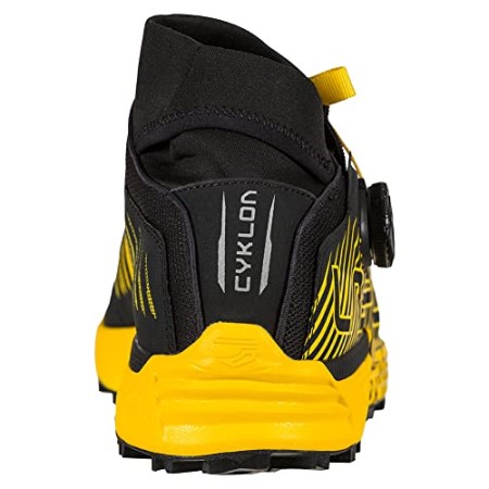 La Sportiva New Zealand Black Yellow Mens Cyklon Trail Running Shoes W Boa Lacing System - Image 7