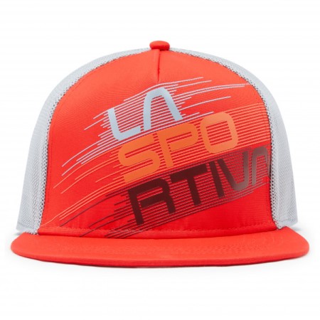 trucker_hat_stripe_evo_goji_cloud_la_sportiva_new_zealand.jpg Trucker Hat Stripe Evo Goji Cloud La Sportiva New Zealand - Image 1