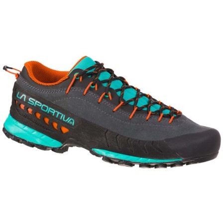 tx4_womens_approach_shoe_la_sportiva_new_zealand_carbon_aqua.jpg Tx4 Womens Approach Shoe La Sportiva New Zealand Carbon Aqua - Image 1
