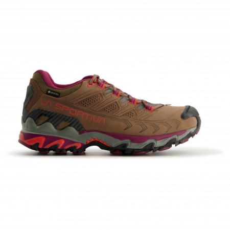 Women's Ultra Raptor Ii Leather Wide Gtx La Sportiva New Zealand Taupe Red Plum