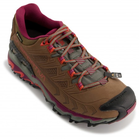 Women's Ultra Raptor Ii Leather Wide Gtx La Sportiva New Zealand Taupe Red Plum