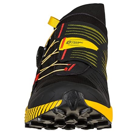 La Sportiva New Zealand Black Yellow Mens Cyklon Trail Running Shoes W Boa Lacing System