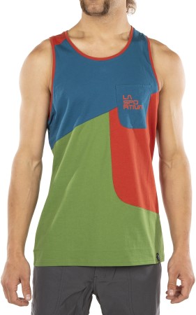 La Sportiva New Zealand Mens Dude T-Shirt Kale Saffron Small