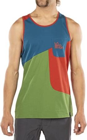 La Sportiva New Zealand Mens Dude T-Shirt Kale Saffron Small