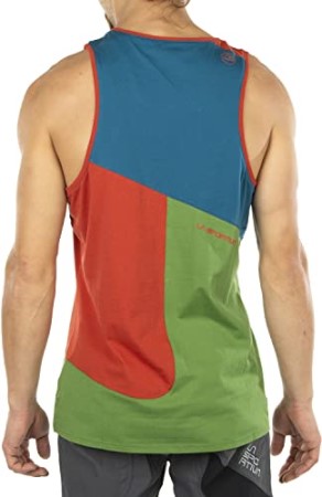 La Sportiva New Zealand Mens Dude T-Shirt Kale Saffron Small