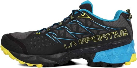 La Sportiva New Zealand Multicoloured Carbon Tropic Blue 000 Men Akyra Trail Running Shoes