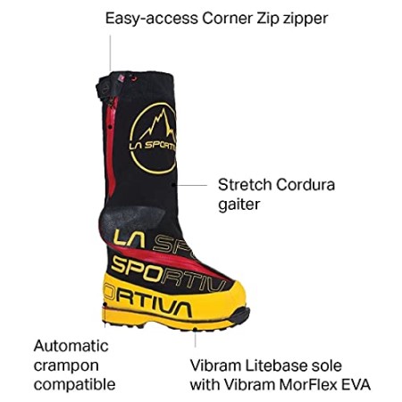 La Sportiva New Zealand Yellow Black Mens Olympus Mons Cube Mountaineering Boots