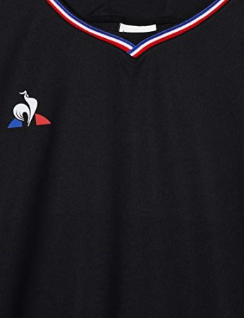Le Coq Sportif Mens Maillot No.5 Retro Training Jersey Black La Sportiva New Zealand
