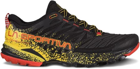 Mens Akasha Ii Trail Running Shoes Black Yellow La Sportiva New Zealand
