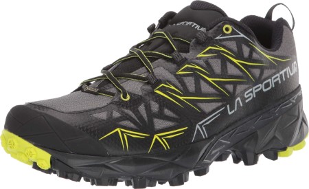 Mens Akyra Gtx Trail Running Shoes Carbon Apple Green La Sportiva New Zealand