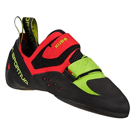 Mens Kubo Rock Climbing Shoes Goji Neon La Sportiva New Zealand