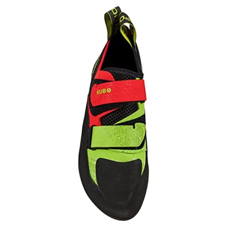 Mens Kubo Rock Climbing Shoes Goji Neon La Sportiva New Zealand