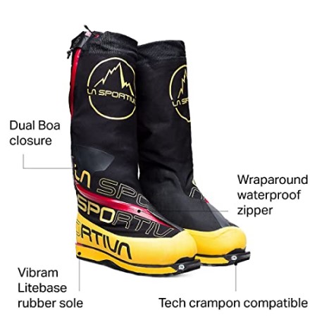 Olympus Mons Cube Mountaineering Boot Yellow Black 44.0 La Sportiva New Zealand