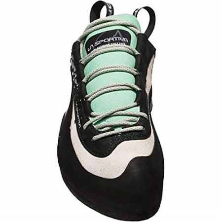 Womens Miura Rock Climbing Shoes La Sportiva New Zealand White Jade Green