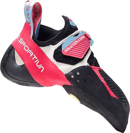 Womens Solution Comp Rock Climbing Shoes Hibiscus Malibu Blue La Sportiva New Zealand