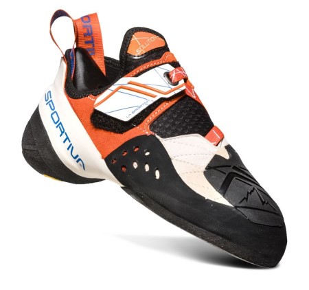 Womens Solution Rock Climbing Shoes White Lily Orange La Sportiva New Zealand