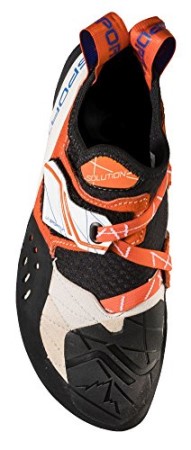Womens Solution Rock Climbing Shoes White Lily Orange La Sportiva New Zealand