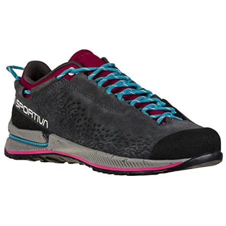 Womens Tx2 Evo Leather Approach Carbon Red Plum La Sportiva New Zealand