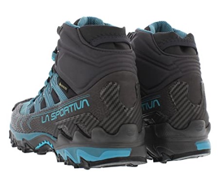 Womens Ultra Raptor Ii Mid Gtx Wide Hiking Boots La Sportiva New Zealand Carbon Topaz