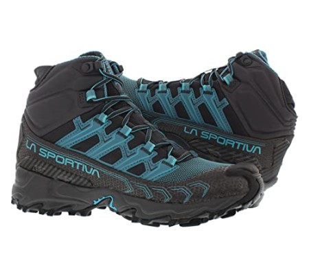 Womens Ultra Raptor Ii Mid Gtx Wide Hiking Boots La Sportiva New Zealand Carbon Topaz