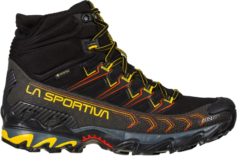 La Sportiva New Zealand Black Yellow Ultra Raptor Ii Mid Gtx Hiking Boots