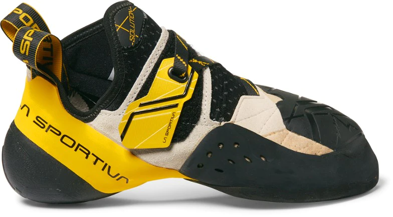 La Sportiva New Zealand White Yellow Solution Climbing Shoes