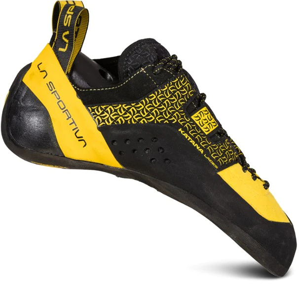 La Sportiva New Zealand Yellow Black Katana Lace Climbing Shoes