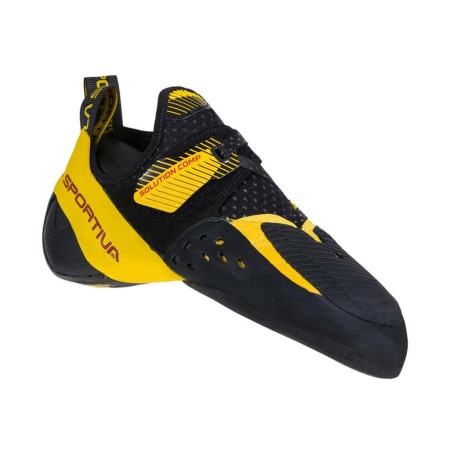 La Sportiva New Zealand Black Yellow Solution Comp Mens Climbing Shoe