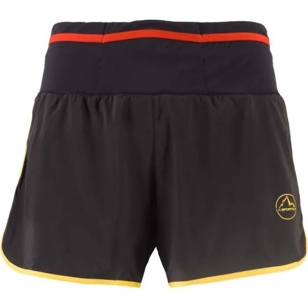 La Sportiva New Zealand Black Yellow Tempo Mens Shorts