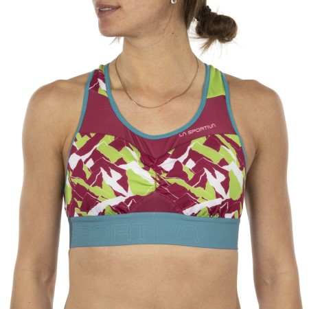 Captive Top W Red Plum Lime Green La Sportiva New Zealand