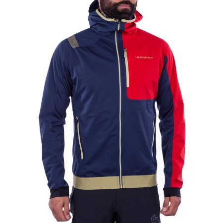 La Sportiva New Zealand Night Blue Tango Red Macnas Hoody M