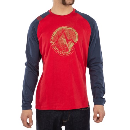 Cross Section Long Sleeve M La Sportiva New Zealand Tango Red Night Blue