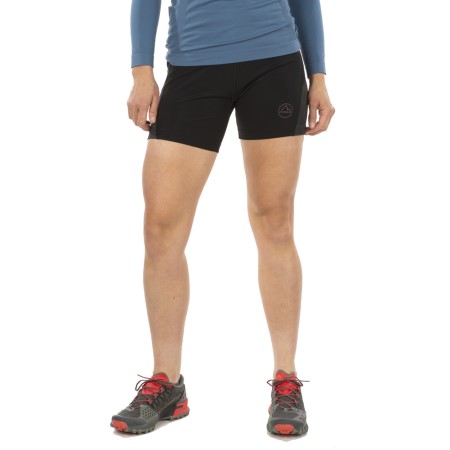 La Sportiva New Zealand Black Red Plum Triumph Tight Short W