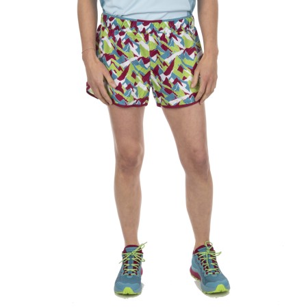 La Sportiva New Zealand Red Plum Lime Green Timing Short W
