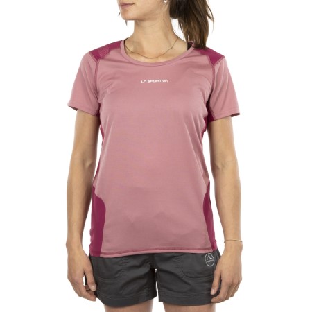 La Sportiva New Zealand Blush Red Plum Compass T-Shirt W