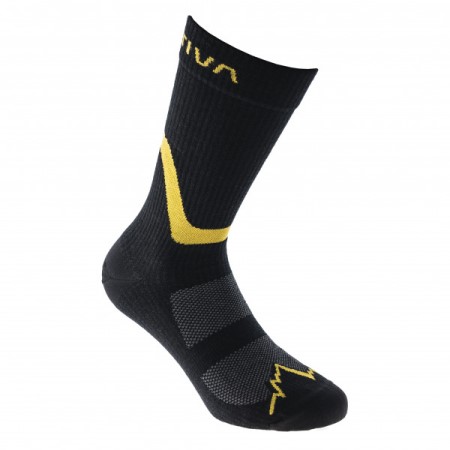 hiking_socks_la_sportiva_new_zealand_black_yellow.jpg Hiking Socks La Sportiva New Zealand Black Yellow - Image 1