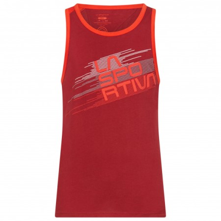 la_sportiva_new_zealand_chili_poppy_stripe_tank.jpg La Sportiva New Zealand Chili Poppy Stripe Tank - Image 1
