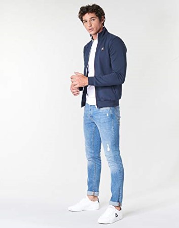 Le Coq Sportif Ess Fz Sweat N2 Blue Marine La Sportiva New Zealand - Image 4