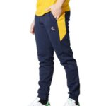 Le Coq Sportif Mens Saison 2 No.1 Logo Track Pants La Sportiva New Zealand Navy Yellow