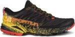 Mens Akasha Ii Trail Running Shoes Black Yellow La Sportiva New Zealand