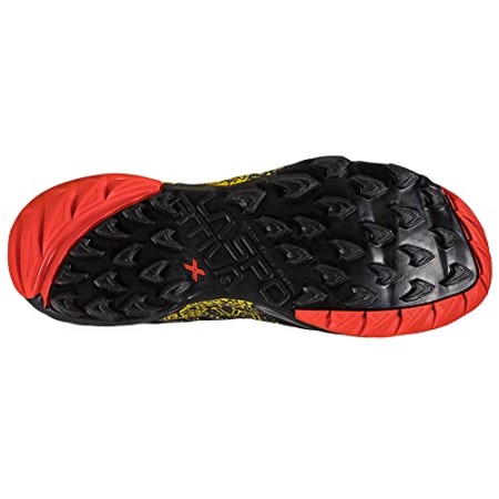 Mens Akasha Ii Trail Running Shoes Black Yellow La Sportiva New Zealand - Image 4