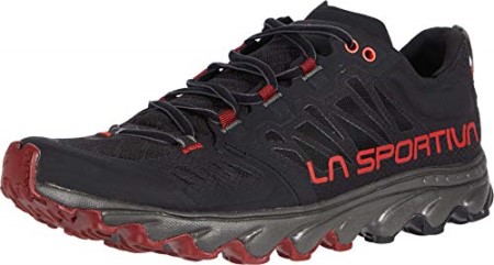 Mens Helios Iii Trail Running Shoes Black Poppy La Sportiva New Zealand - Image 2
