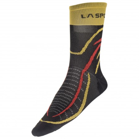 sky_socks_la_sportiva_new_zealand_black_yellow.jpg Sky Socks La Sportiva New Zealand Black Yellow - Image 1