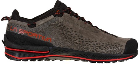tx2_evo_leather_approach_shoes_carbon_goji_la_sportiva_new_zealand.jpg Tx2 Evo Leather Approach Shoes Carbon Goji La Sportiva New Zealand - Image 1