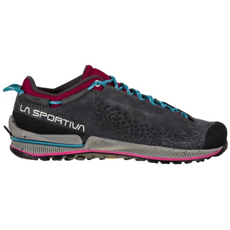 tx2_evo_leather_womens_la_sportiva_new_zealand_carbon_red_plum.jpg Tx2 Evo Leather Womens La Sportiva New Zealand Carbon Red Plum - Image 1