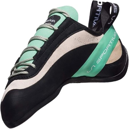 Womens Miura Rock Climbing Shoes La Sportiva New Zealand White Jade Green - Image 1
