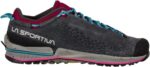 Womens Tx2 Evo Leather Approach Carbon Red Plum La Sportiva New Zealand